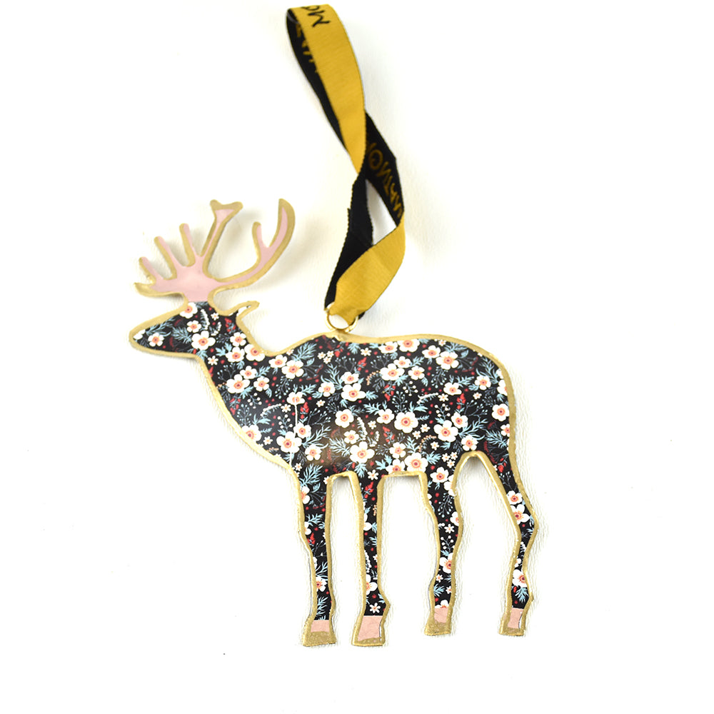 Elk Assorted Pattern Metal Christmas Ornaments by Art Studio Company at Montana Gift Corral