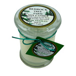 The Fir Needle Natural Soy Candle by Bedrock Tree Farm is a clean burning, wood wick soy candle that releases the fresh scent of fir into any room!