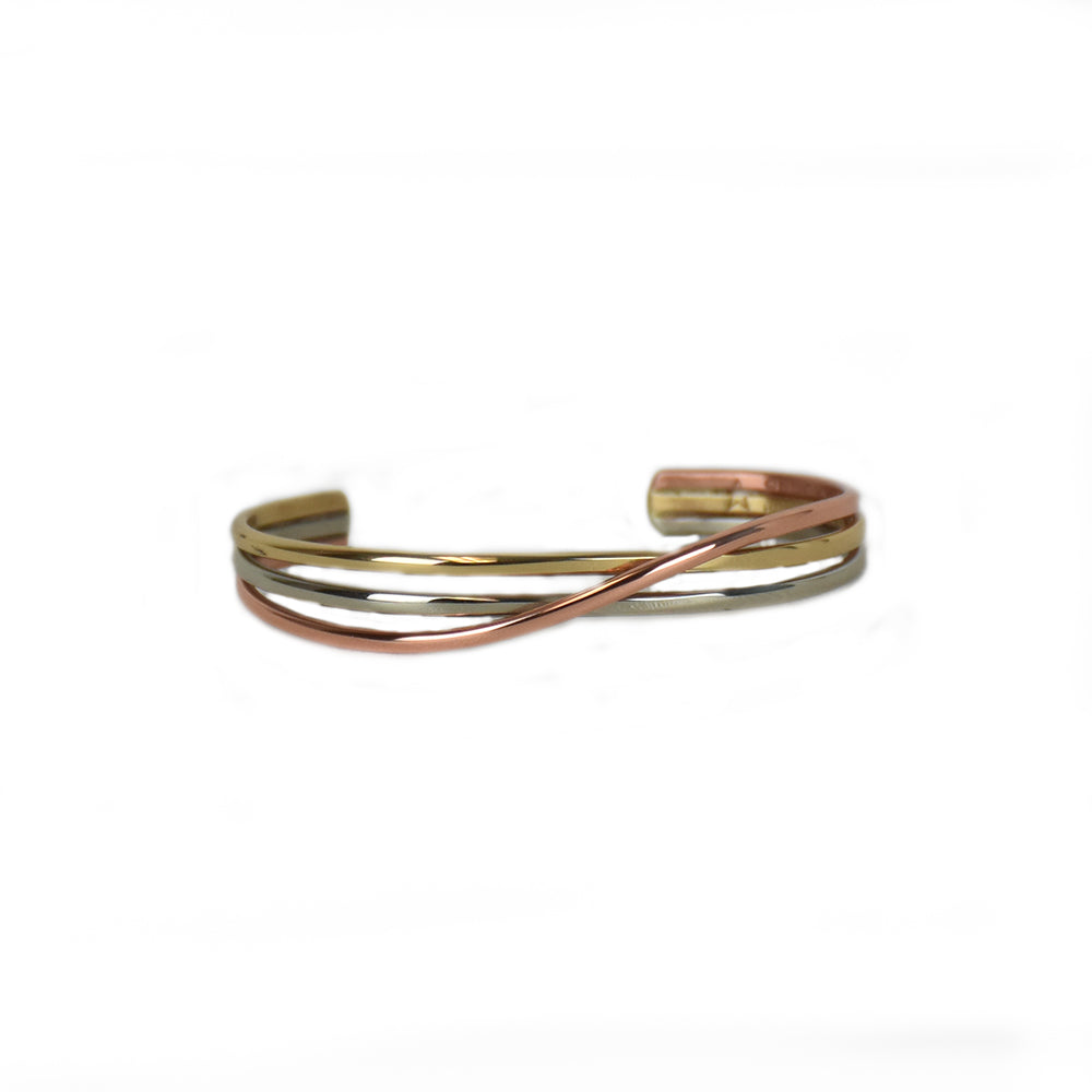 Fire Dancer Mixed Metal Bracelet by Sergio Lub Jewelry
