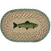 Oval Mini Swatch Trivet Rug by Capitol Earth Rugs (Fish)
