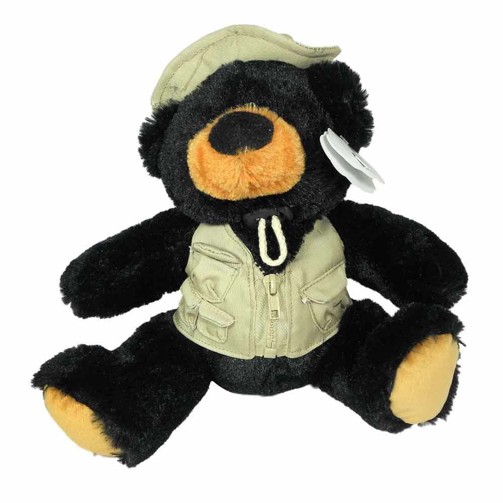 Fishing Bear with Vest & Hat