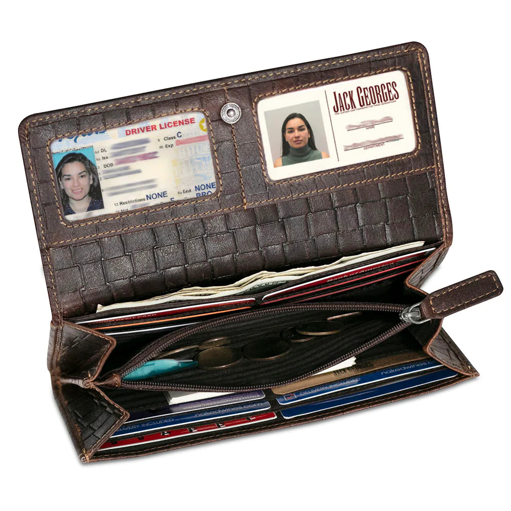 Flap Clutch Wallet - open