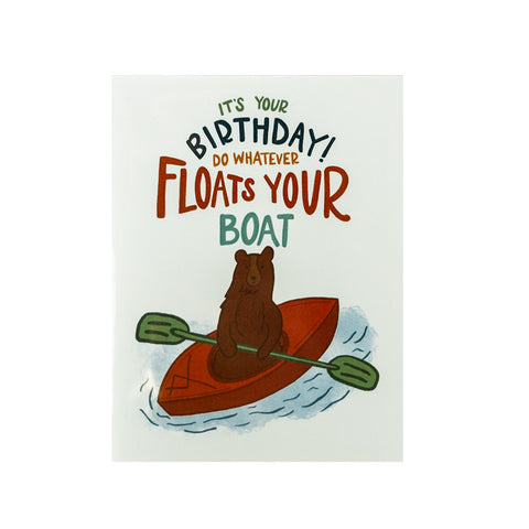 Floats Your Boat Birthday Card