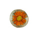 Floral Glass Magnet - orange