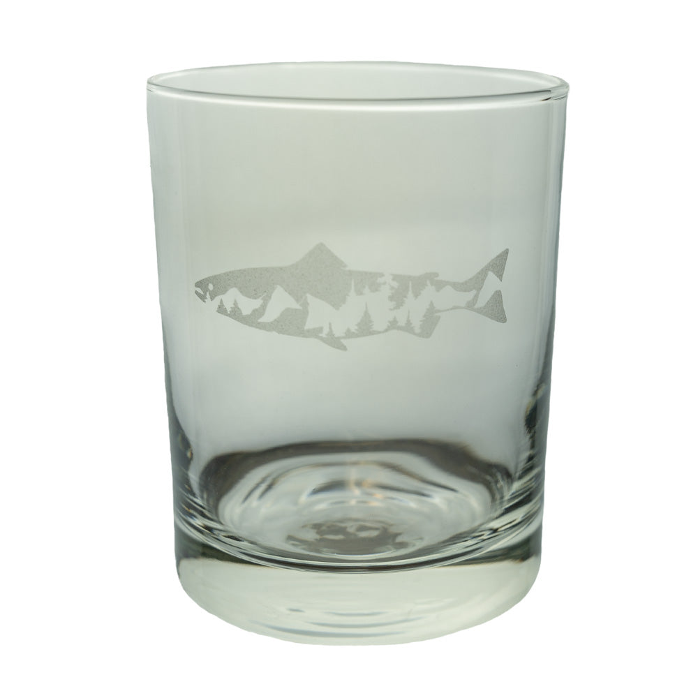 Etched Whiskey Glass by Lester Lou Designs (9 Designs)