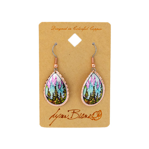 Forest Scene Earrings by Lynn Bean
