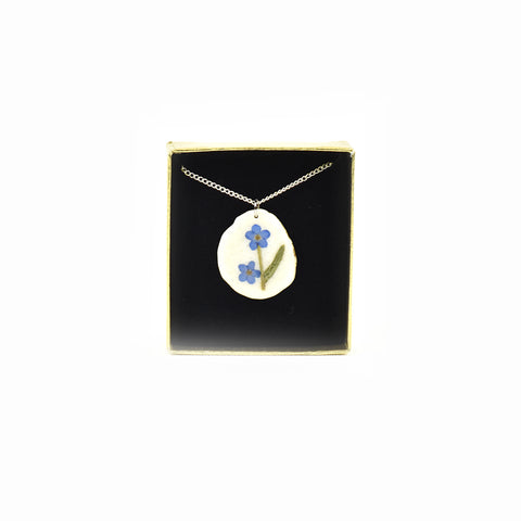 Forget-Me-Not Wildflower Pendant Necklaces by High Country Design