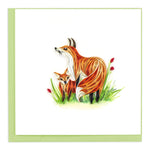 Wildlife Square Greeting Card by Quilling Card
