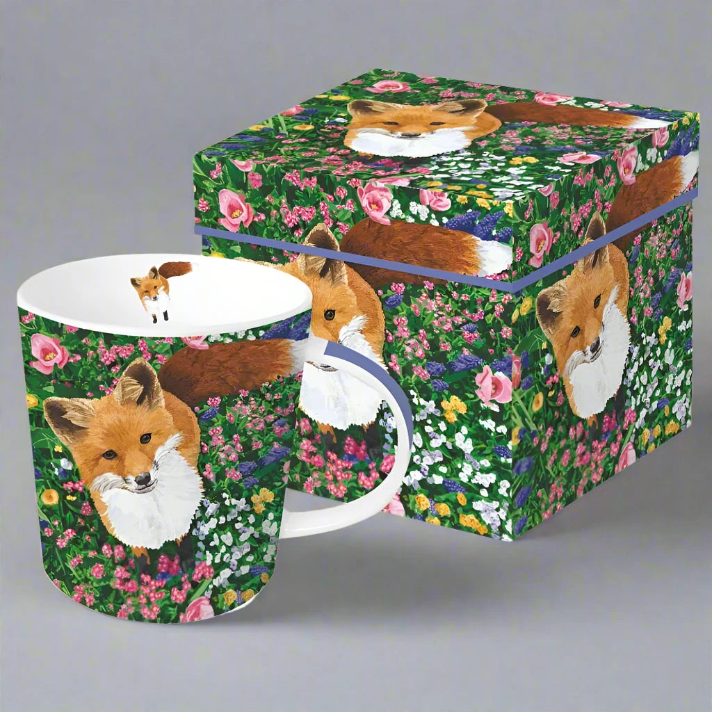 Garden Fox Mug in a Gift Box