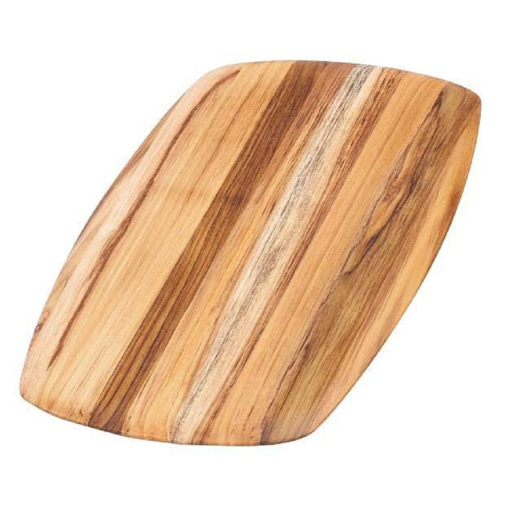 The Gently Rounded Edge Elegant Board by Teak Haus is a perfect board for a serving charcuterie board or an every day cutting board.