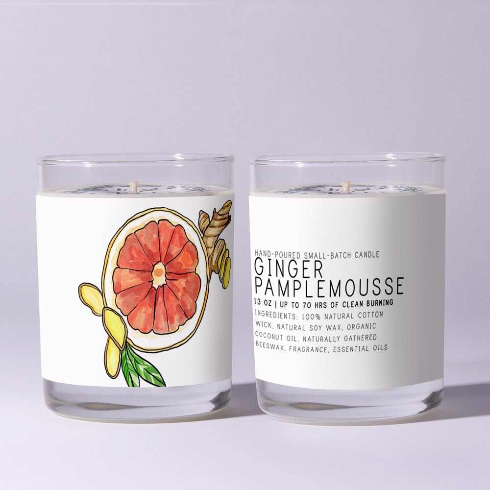 Ginger Pamplemousse Soy Beeswax Candle