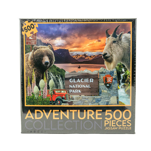 Glacier National Park Collage Puzzle by The Hamilton Group