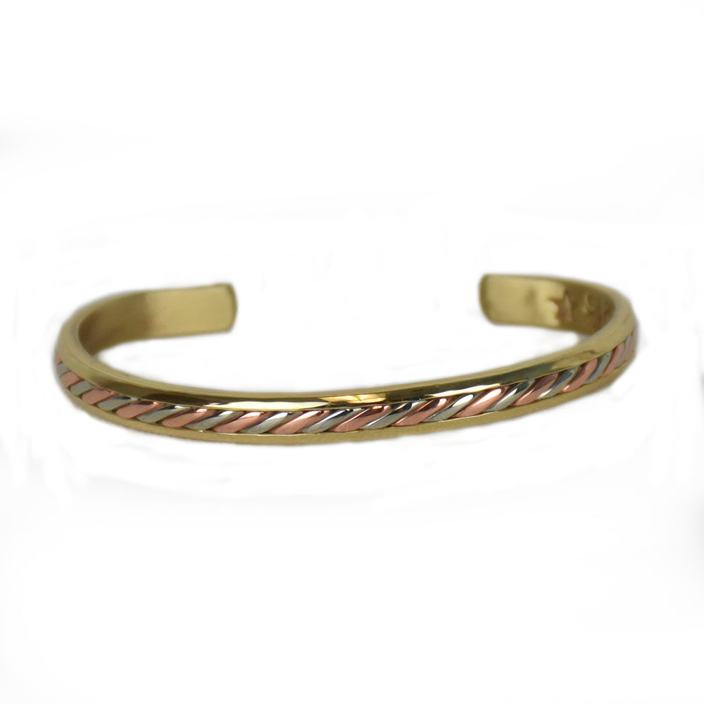 Gold Mayan Mixed Metal Bracelet by Sergio Lub Jewelry