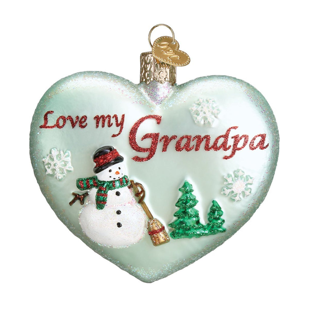 Grandpa Heart Ornament by Old World Christmas