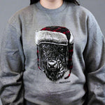 Graphite Debonair Buffalo Montana Sweatshirt by Lakeshirts