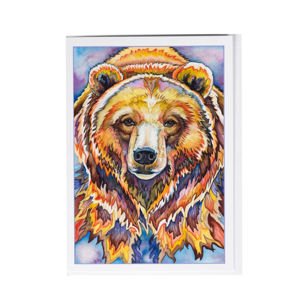 Grizzly Bear Card by Lynn Bean