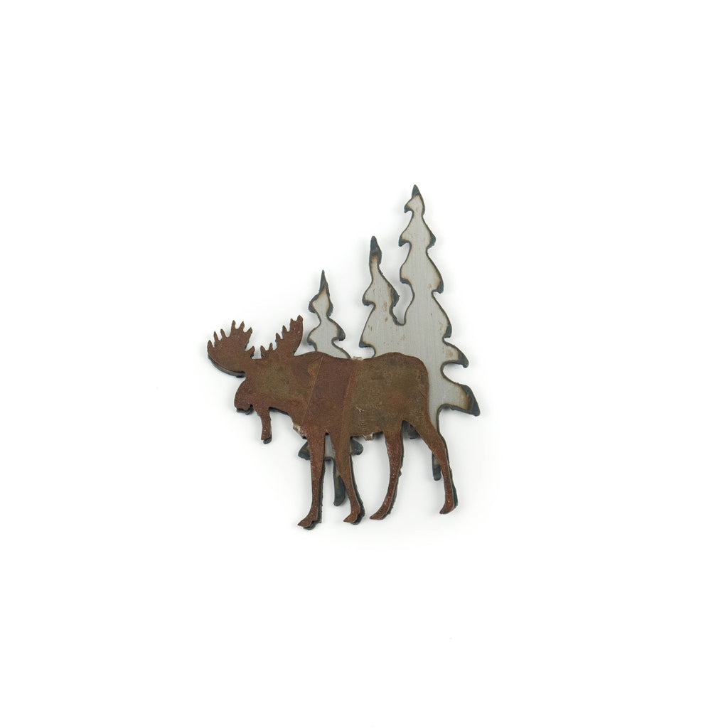 Patina Moose Beneath the Trees Magnet by H&K Studios