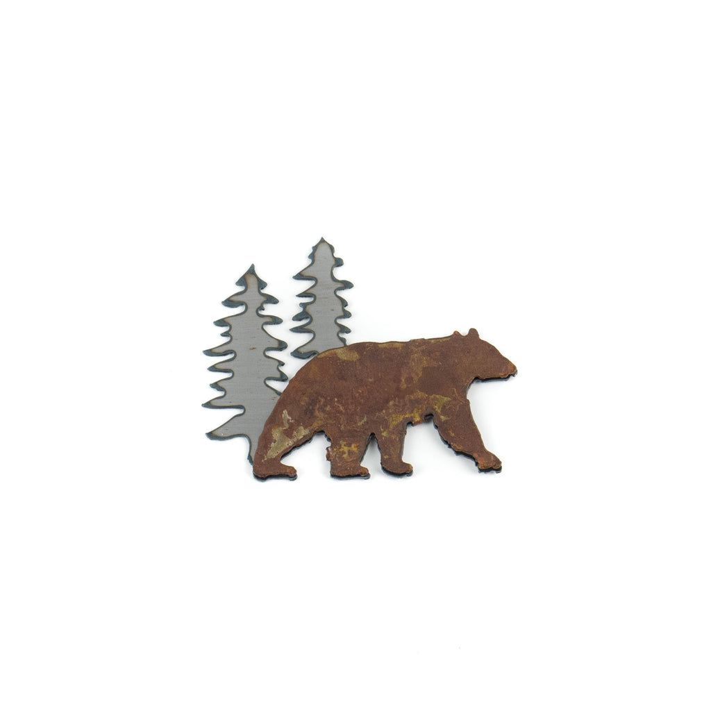 Patina Bear Beneath the Trees Magnet by H&K Studios
