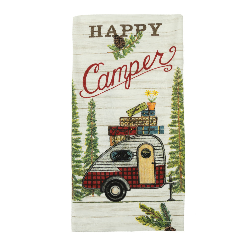 Happy Camper Dual Purpose Terry Towel by Kay Dee Designs