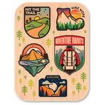 Hiking Mini Pack Color Maple Stickers