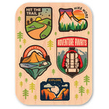 Hiking Mini Pack Color Maple Stickers