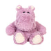A big fluffy purple warmies hippo made with real lavender