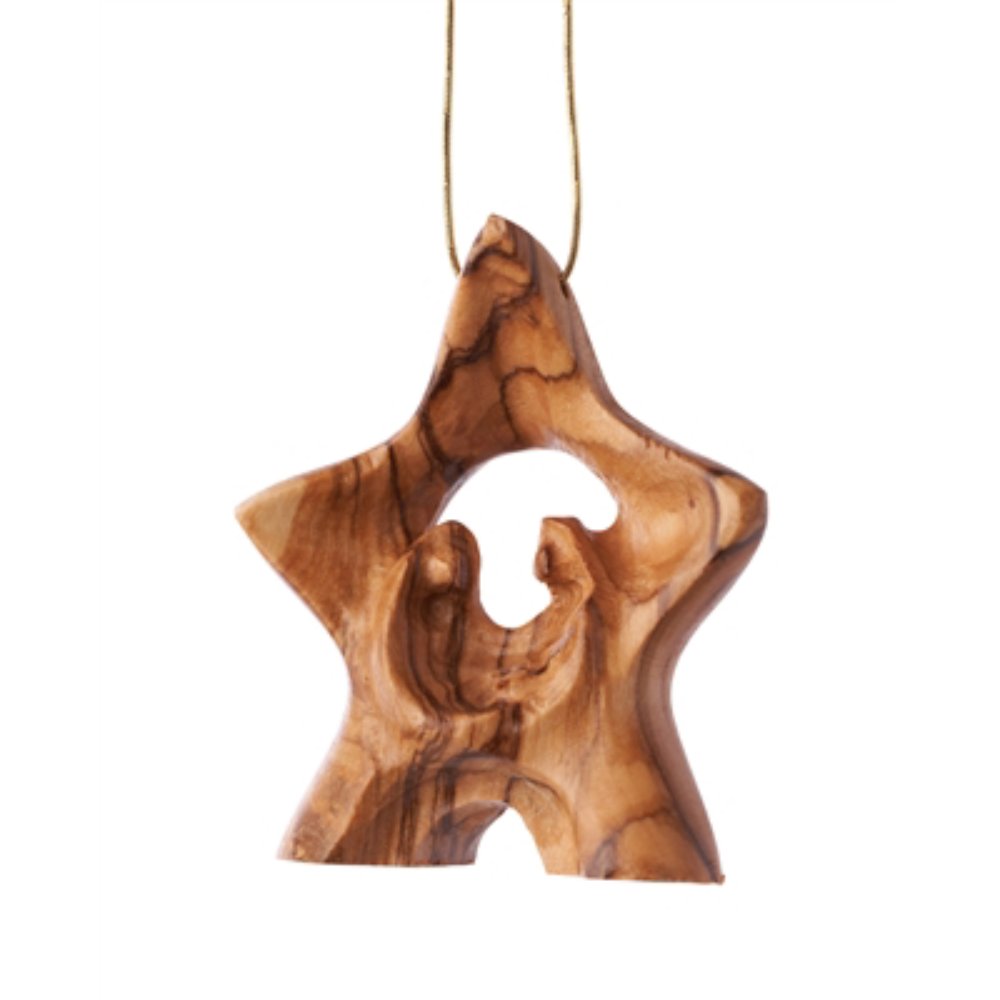  The Holy Family Under the Star Ornament by Earthwood comes to us directly from Bethlehem. 