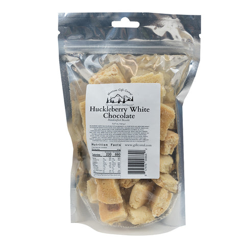 Baked to order and meeting strict quality standards that measure the taste, texture, and perfect dunk-ability, our Huckleberry White Chocolate Biscotti Bites from Northwest Biscotti are nothing like you Grandma's hard cantuccini. 