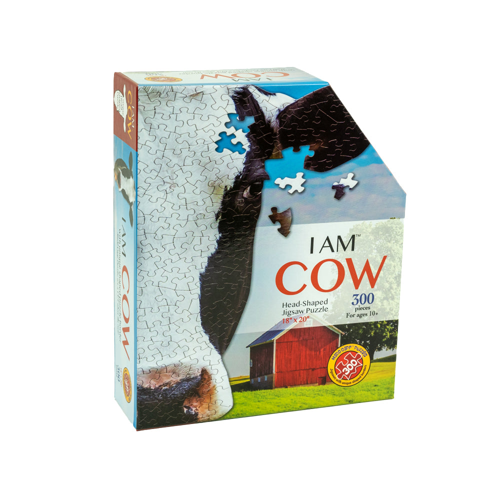 The I Am Cow 300 Piece Puzzle by Madd Capp is a delightful addition to any family game night! 