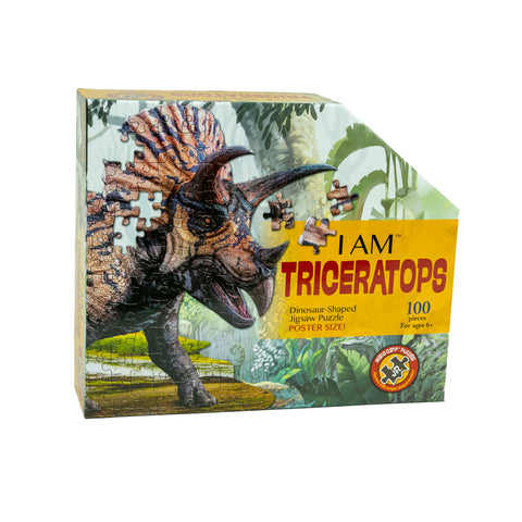 I Am Triceratops 100 Piece Puzzle by Madd Capp