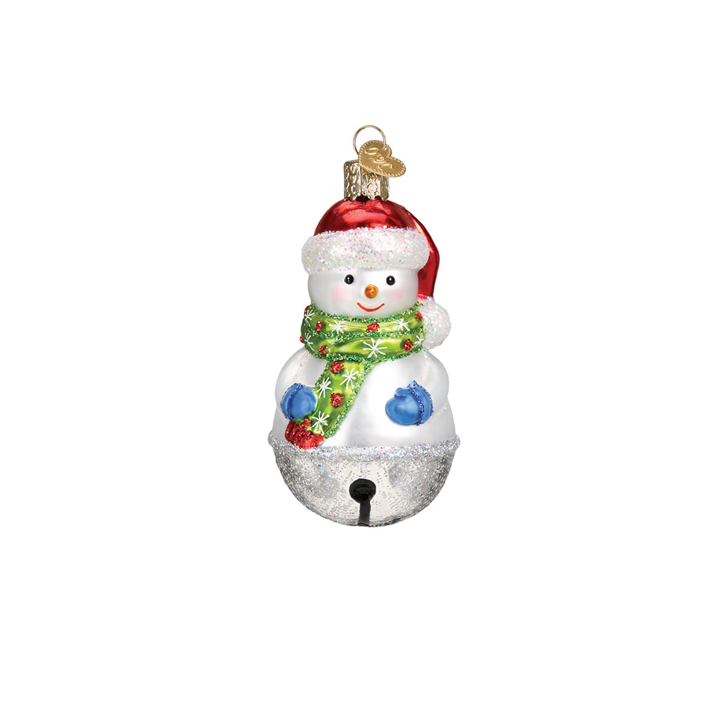 The Jingle Bell Snowman Christmas Ornament by Old World Christmas is a whimsical combination of the two!