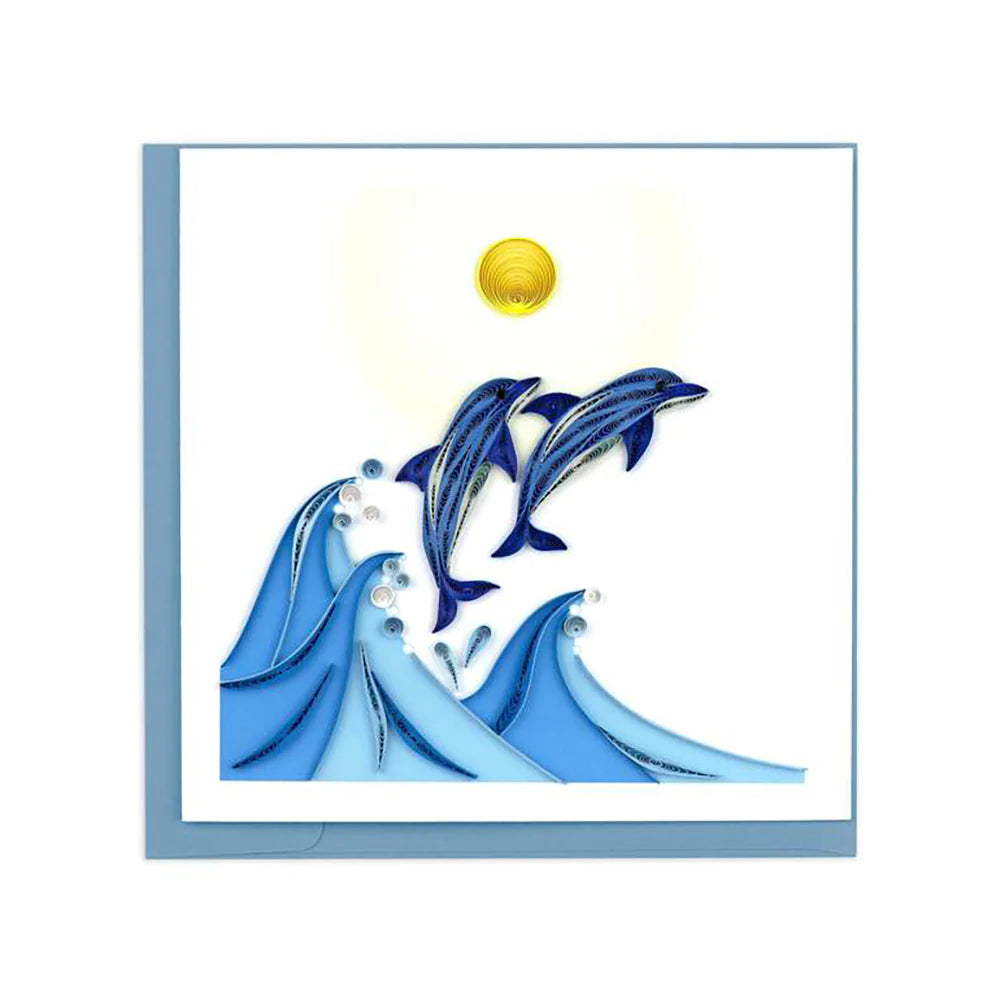 Ocean Square Greeting Card by Quilling Card (3 Designs)