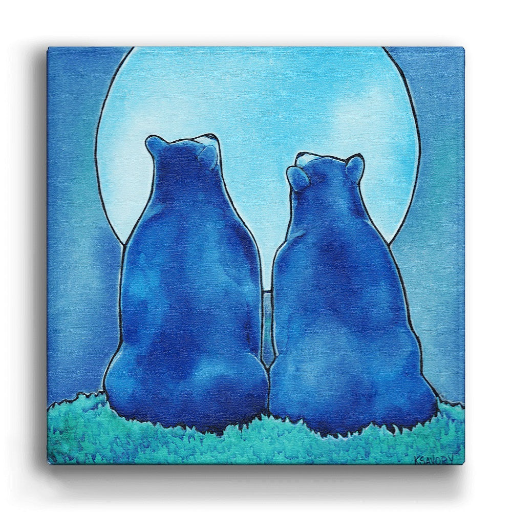 Karen Savory Once in a Blue Moon Box Wall Art by Meissenburg Designs at Montana Gift Corral
