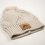 Knit Beanie with Leather Patch by Montana Life