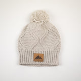 Knit Beanie with Leather Patch by Montana Life