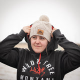 Knit Beanie with Leather Patch by Montana Life