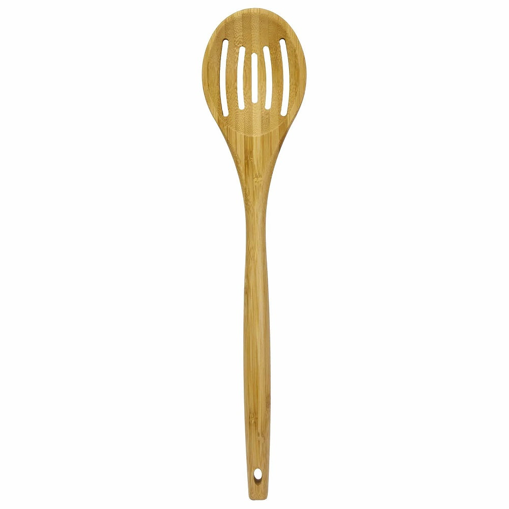 The trusty Lambootensil Slotted Spoon by Totally Bamboo is great for draining pastas or scooping rice, but of course the possibilities are endless!