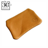 Large Saddle Tan Zip Coin Purse