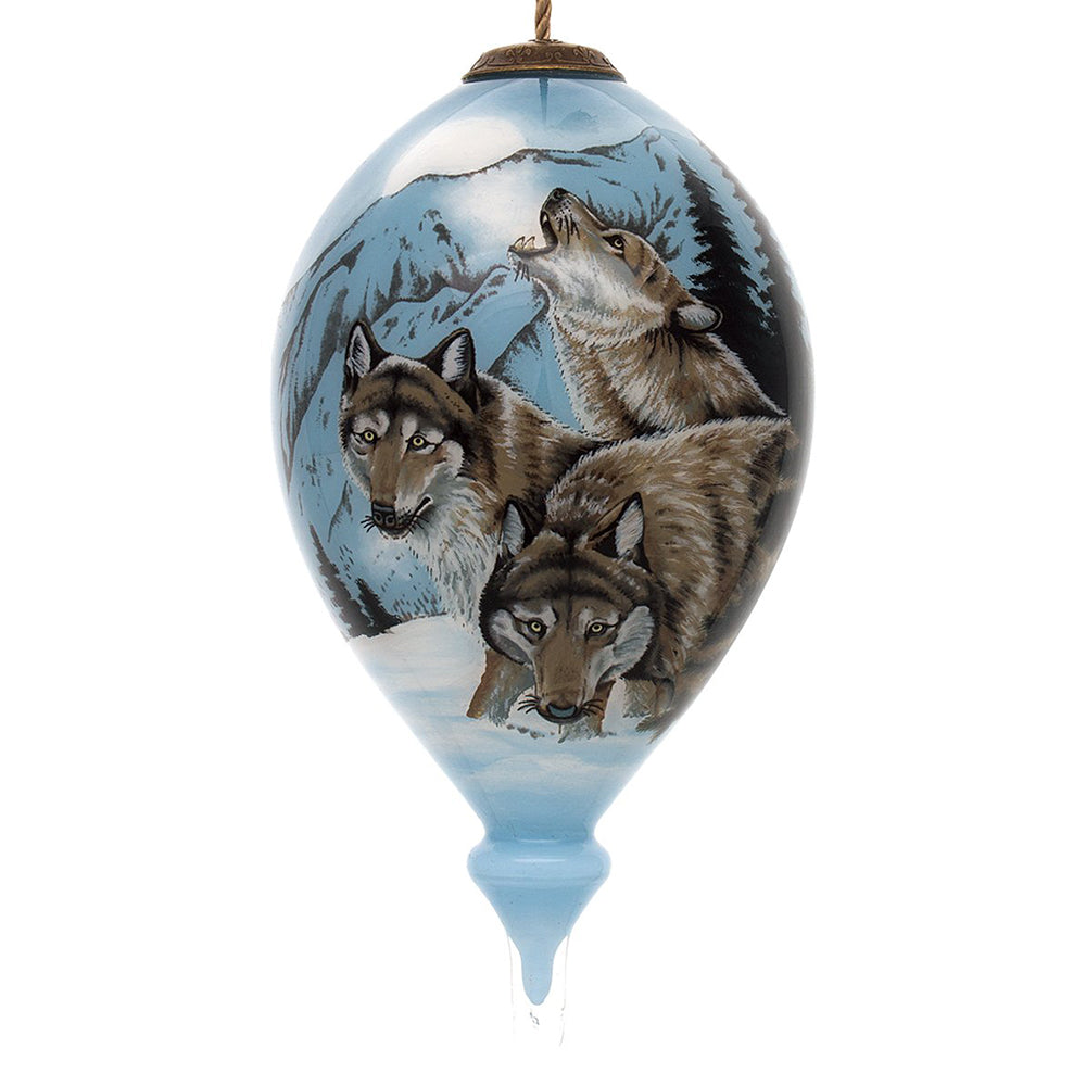 For the many of us who have yet to experience the beauty of wolves in person, the Lee Kromschroeder Moon Dancer Wolves Christmas Ornament by Inner Beauty is about as close to the real thing as you can get!