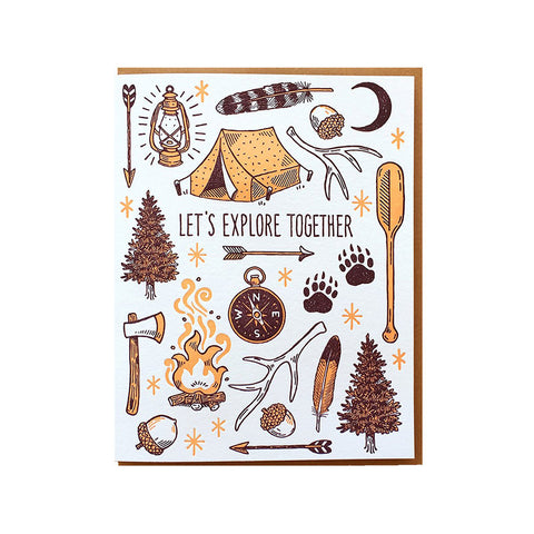 Lets Explore Together Card by Noteworthy Paper & Press