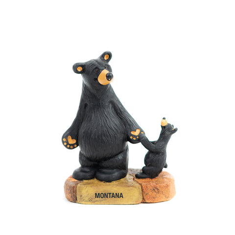 The Bearfoots Let's Go Figurine by Jeff Fleming depicts a scene each parent knows well, but makes it even better with cute bears! 
