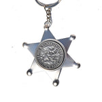 Lewis & Clark Caverns State Park Tin Star Keychain