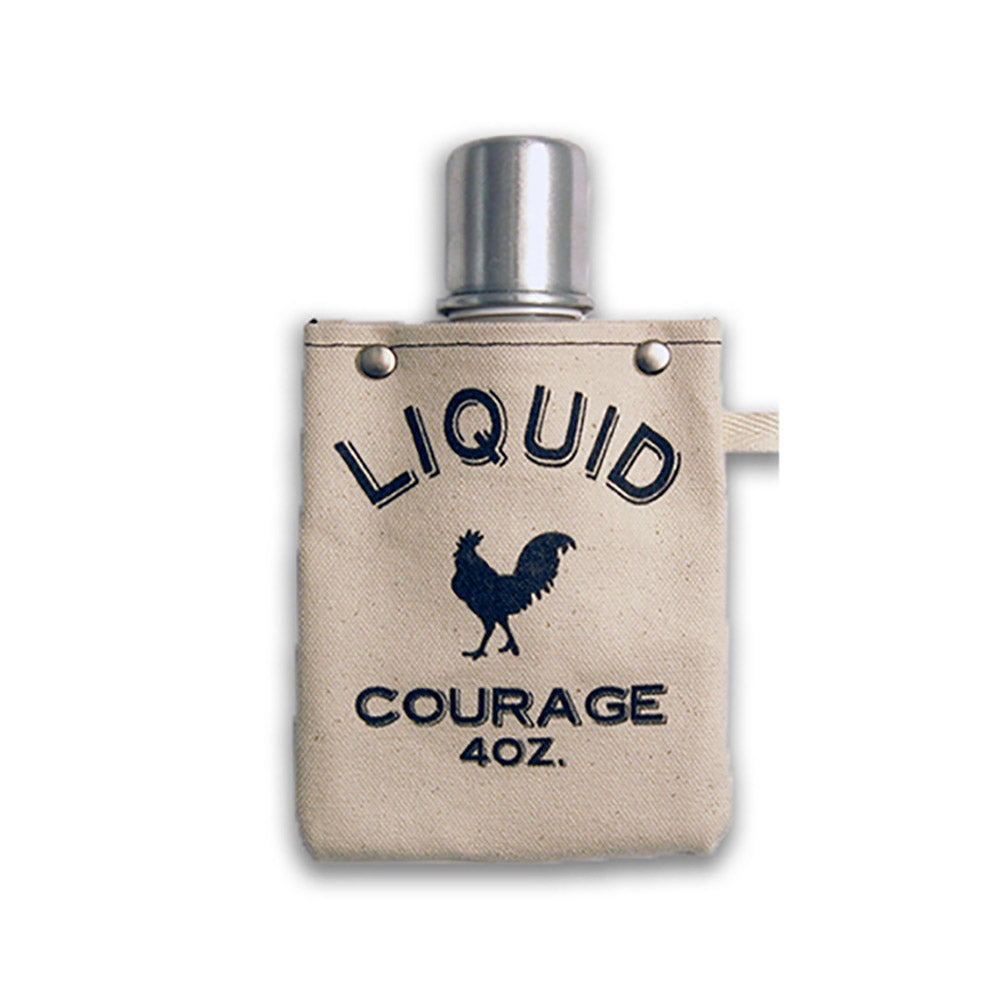 Liquid Courage Canvas Flask - 4 oz