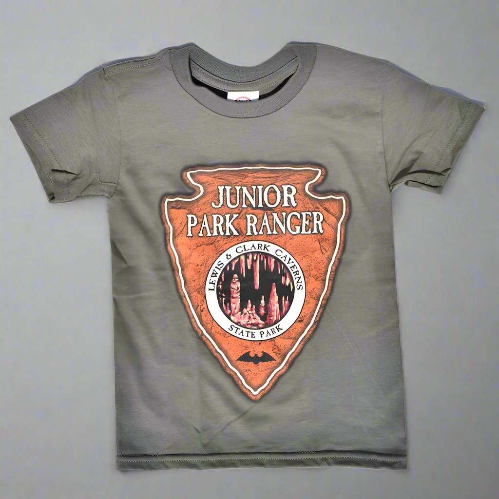 Lewis and Clark Caverns State Park Junior Park Ranger Youth T-Shirt from Prairie Mountain at Montana Gift Corral
