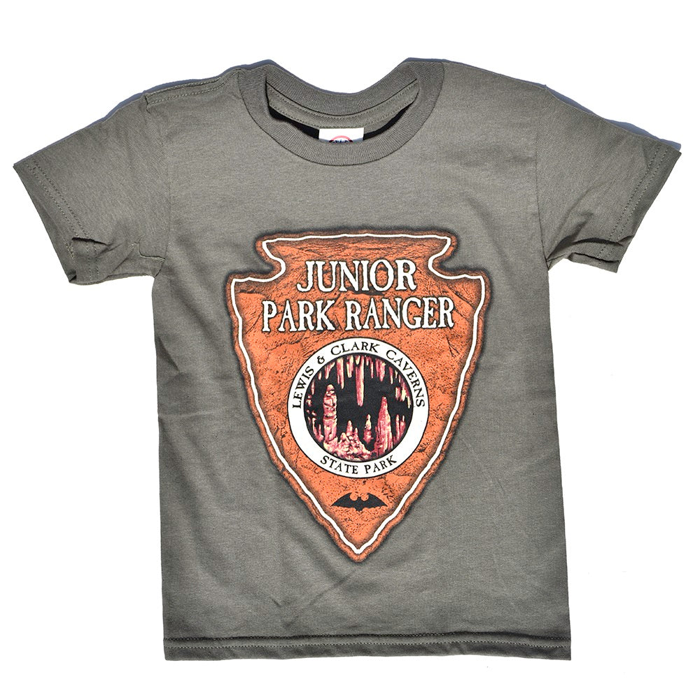 Lewis and Clark Caverns State Park Junior Park Ranger Youth T-Shirt from Prairie Mountain at Montana Gift Corral
