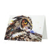 Dean Crouser Looking Back Saw Whet Owl Bird Watercolor Greeting Card