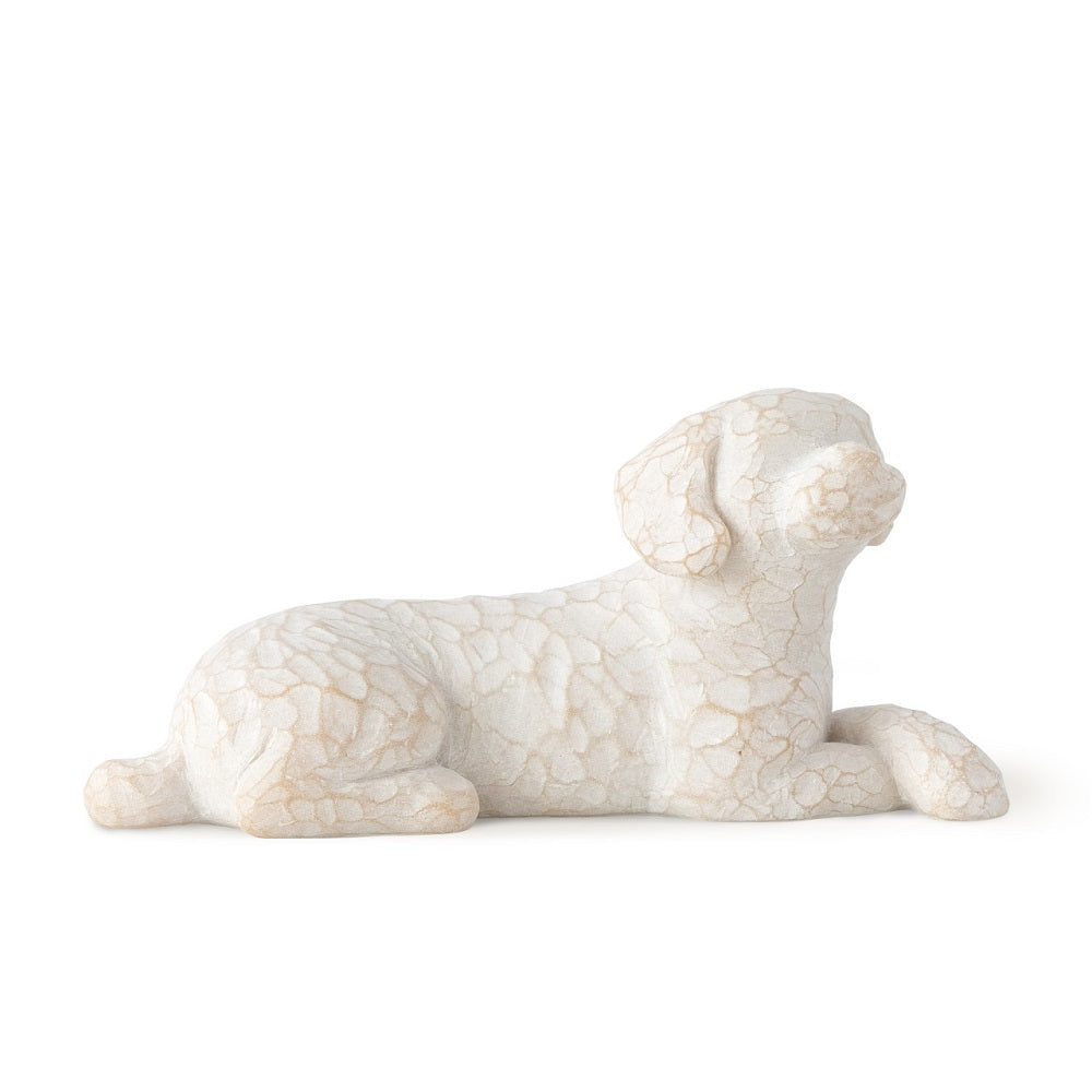Lying Down Love My Dog Willow Tree Figurine by Susan Lordi from Demdaco at Montana Gift Corral