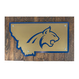 MSU Bobcat Layered Sign by Iron Bark Designs