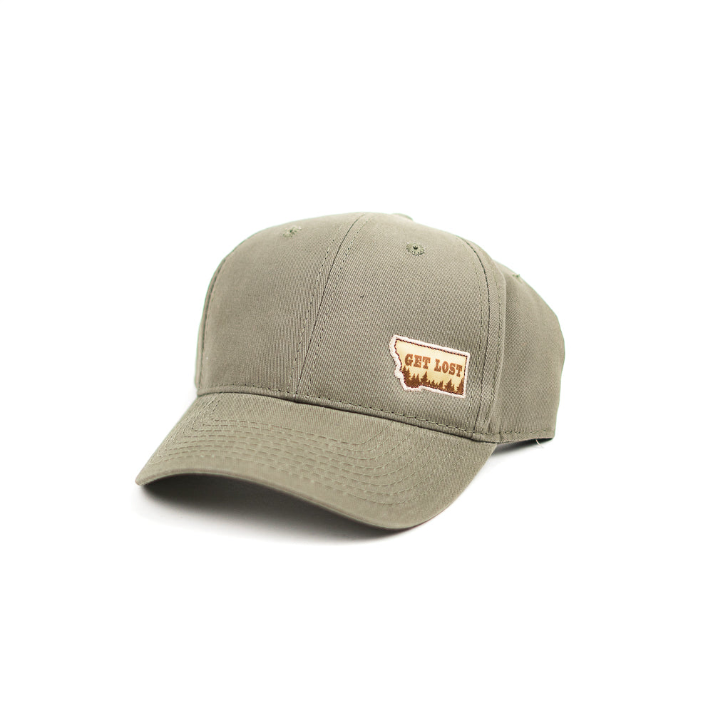 Loden State Treeline Get Lost Montana Cap by Graphic Imprints