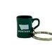 Green Montana Coffee Cup Key Ring